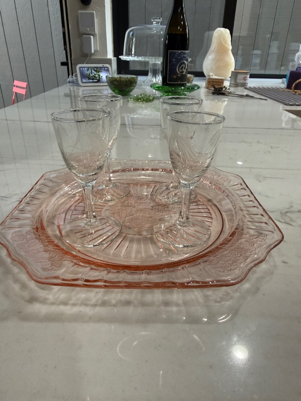 Vintage Sasaki Cordial Glasses - Plate Not Included